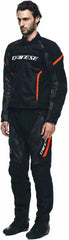 Dainese AIR FRAME 3 TEX JACKET, BLACK/BLACK/RED-FLUO | 2017300003-P75