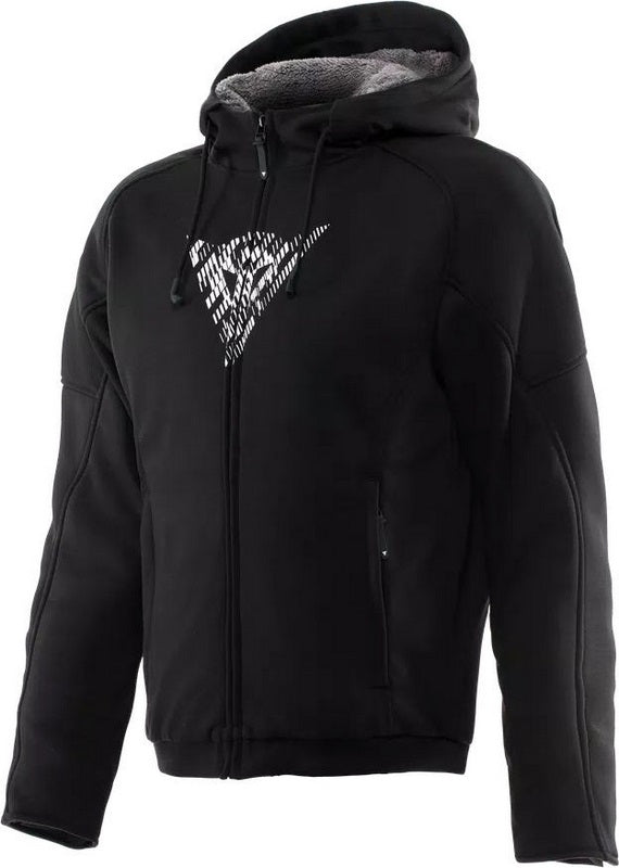 Dainese BOVISA SAFETY HOODIE FULL ZIP, BLACK/WHITE | 2017300021-622