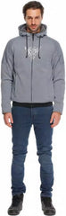 Dainese BOVISA SAFETY HOODIE FULL ZIP, GREY-MELANGE/BLACK | 2017300021-N42