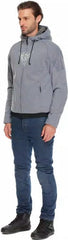 Dainese BOVISA SAFETY HOODIE FULL ZIP, GREY-MELANGE/BLACK | 2017300021-N42