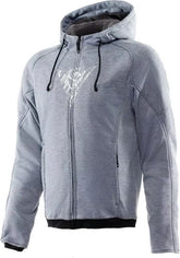 Dainese BOVISA SAFETY HOODIE FULL ZIP, GREY-MELANGE/BLACK | 2017300021-N42