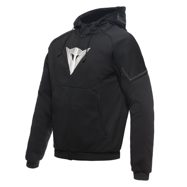Dainese Daemon-X Safety Hoodie Full Zip Black/Black/White | 201735263-948