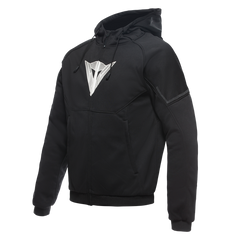 Dainese Daemon-X Safety Hoodie Full Zip Black/Black/White | 201735263-948