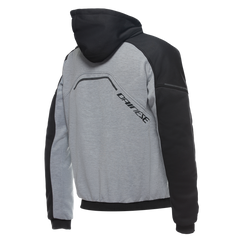 Dainese Daemon-X Safety Hoodie Full Zip Melange-Gray/Black/Red-Fluo | 201735263-95H