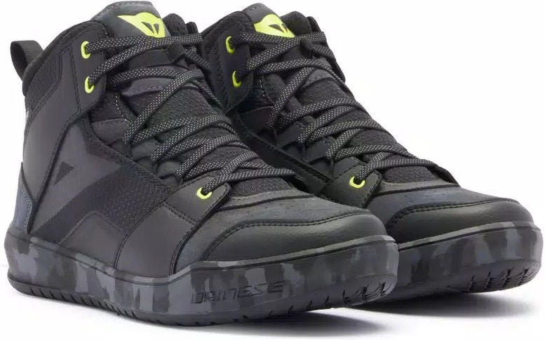 Dainese SUBURB D-WP SHOES, BLACK/CAMO/ACID YELLOW | 2017700010-49J