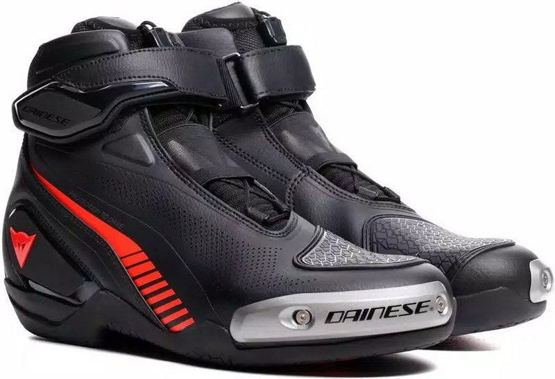 Dainese SUPERYA SHOES, BLACK/RED-FLUO | 2017700023-628