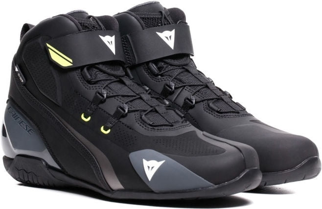 Dainese HERIAN D-WP SHOES, BLACK/WHITE/YELLOW-FLUO | 2017700025-Q90