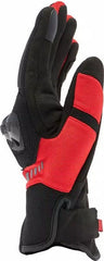 Dainese MIG 3 AIR TEX GLOVES, BLACK/RED-LAVA | 201815961-B78