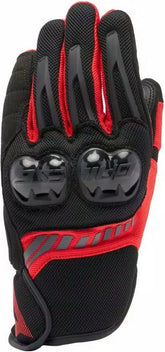 Dainese MIG 3 AIR TEX GLOVES, BLACK/RED-LAVA | 201815961-B78
