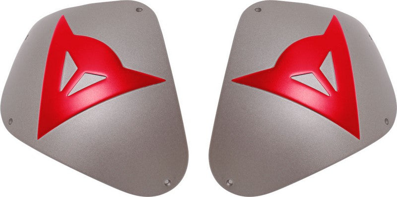 Dainese KIT SHOULDER SPORT ALUM., ALUMINUM/RED | 201876165D66001