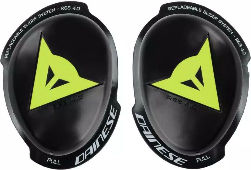 Dainese KNEE SLIDER RSS 4.0 - FULL KIT, BLACK/YELLOW-FLUO | 201876220-620