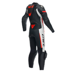 Dainese Grobnik Lady Leather 1Pc Suit Perf. Black/White/Fluo-Red | 202513484-N32