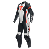 Dainese Grobnik Lady Leather 1Pc Suit Perf. Black/White/Fluo-Red | 202513484-N32
