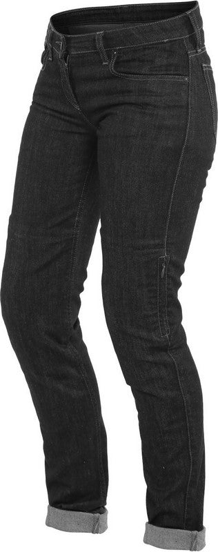 Dainese DENIM SLIM LADY TEX PANTS, BLACK | 202755154001005