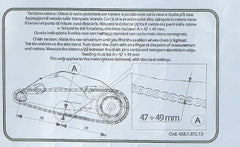 Ducati Genuine CHAIN ADJUSTMENT STICKER | 43313751D