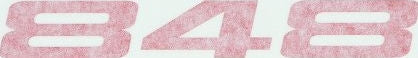 Ducati Genuine EMBLEM DUCATI 848 | 43711871AA