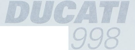 Ducati Genuine GRAPHIC, RIGHT DUCATI 998 | 43812431A