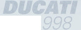 Ducati Genuine GRAPHIC, RIGHT DUCATI 998 | 43812431A