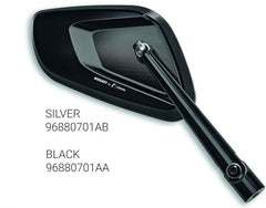 Ducati Rizoma RH Aluminium Rear-View Mirror – Silver | 96880701AB
