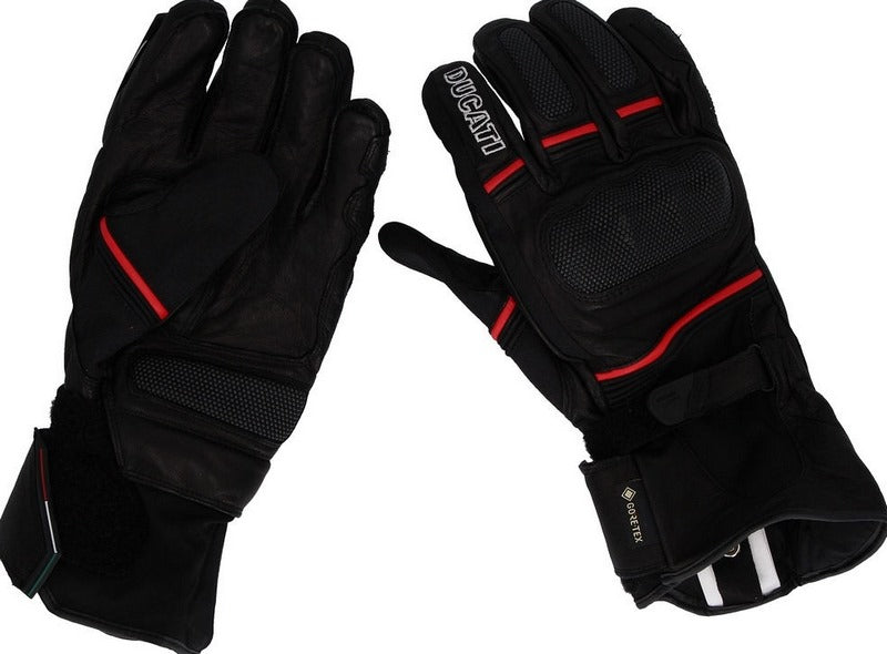 Ducati Strada C4 - Fabric-leather gloves, Black | 98104007
