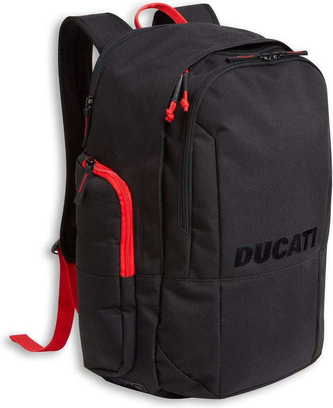 Ducati Accessories Redline B2 All-Use Knapsack Black-Red | 981040453