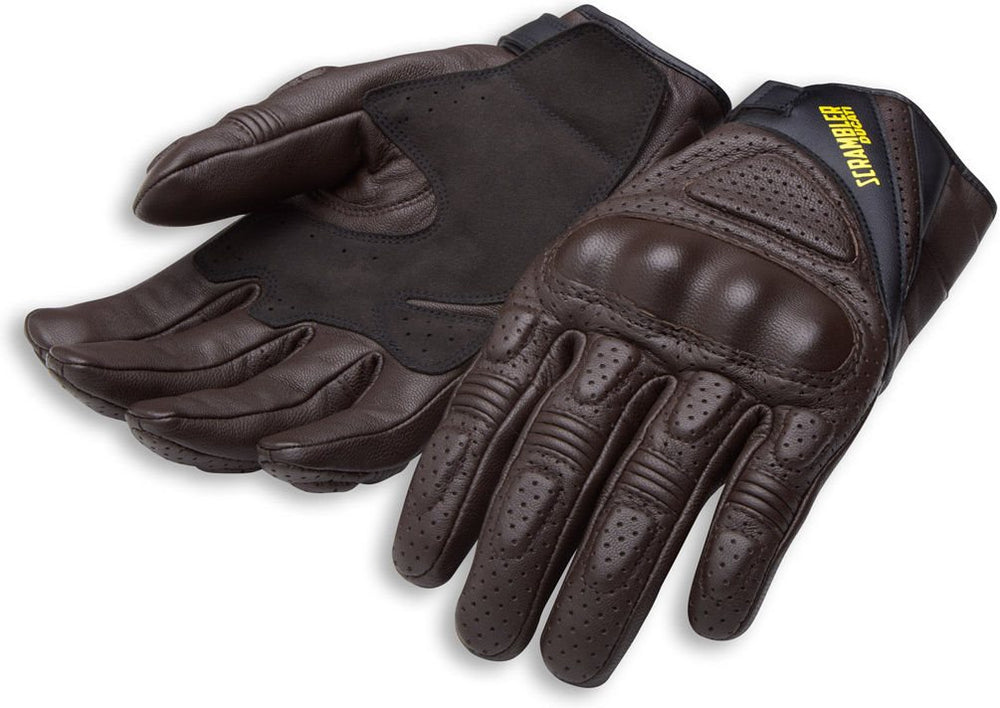 Ducati Daytona C1 - Leather gloves, Brown | 98104219