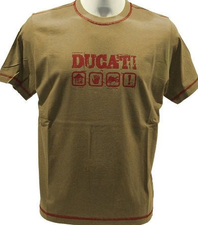 Ducati Genuine T-SHIRT B.BOARD SAND/BORD.S MEN'S T-SH | 987516213