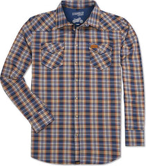 Ducati Accessories Tartan Shirt Brown-Blue For Men | 98769718