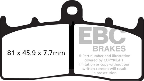 EBC-Brakes USA Made EPFA Series Extreme Pro Sintered Brake Pads to fit Front Left
