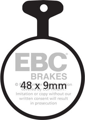 EBC-Brakes British Made Kevlar® Organic FA Series Brake Pads to fit Front Left