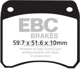 EBC-Brakes British Made Kevlar® Organic FA Series Brake Pads to fit Front Left