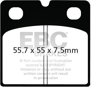 EBC-Brakes British Made Kevlar® Organic FA Series Brake Pads to fit Front Left