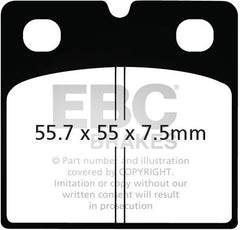 EBC-Brakes British Made Kevlar® Organic FA Series Brake Pads to fit Front Left