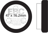 EBC-Brakes British Made Kevlar® Organic FA Series Brake Pads to fit Rear Left