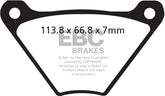 EBC-Brakes British Made Semi-Sintered V-Pads to fit Front Left