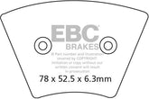 EBC-Brakes British Made Kevlar® Organic FA Series Brake Pads to fit Front Left