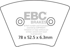 EBC-Brakes British Made Kevlar® Organic FA Series Brake Pads to fit Front Left