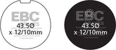EBC-Brakes British Made Kevlar® Organic FA Series Brake Pads to fit Front Left