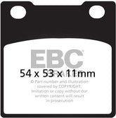 EBC-Brakes British Made Semi-Sintered V-Pads to fit Front Left