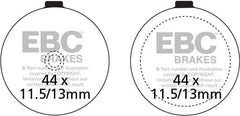 EBC-Brakes British Made Kevlar® Organic FA Series Brake Pads to fit Front Left