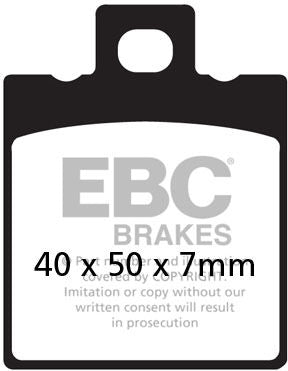 EBC-Brakes British Made Semi-Sintered V-Pads to fit Rear Left