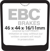 EBC-Brakes British Made Kevlar® Organic FA Series Brake Pads to fit Front Left