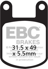 EBC-Brakes British Made Kevlar® Organic FA Series Brake Pads to fit Front Left