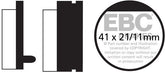 EBC-Brakes British Made Kevlar® Organic FA Series Brake Pads to fit Front Left