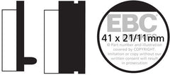 EBC-Brakes British Made Kevlar® Organic FA Series Brake Pads to fit Front Left