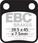 EBC-Brakes Carbon TT Pads for Enduro/MX Bikes to fit Front Left