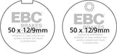 EBC-Brakes British Made Kevlar® Organic FA Series Brake Pads to fit Front Left