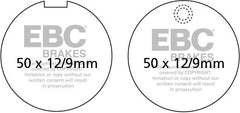EBC-Brakes British Made Kevlar® Organic FA Series Brake Pads to fit Front Left