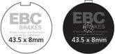 EBC-Brakes British Made Kevlar® Organic FA Series Brake Pads to fit Front Left