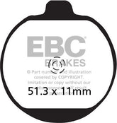 EBC-Brakes British Made Kevlar® Organic FA Series Brake Pads to fit Front Left